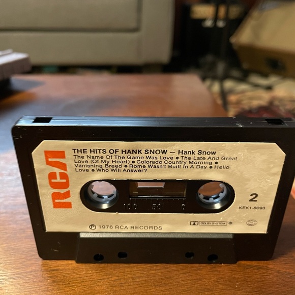 🇨🇦 Vintage Hank Snow 1976 The Hits RCA Records Cassette Tape Nova Scotia 🇨🇦 - Picture 4 of 5